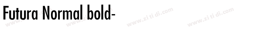 Futura Normal bold字体转换